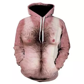 Забавная толстовка в стиле хип-хоп с 3d принтом на груди, мышцах, женская толстовка с длинными рукавами, уличная мужская одежда, мужские толстовки в стиле Харадзюку 5XL