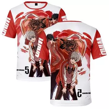 Забавная ветровка аниме футболка крутая мужская футболка с круглым вырезом повседневная унисекс уличная модная футболка Camisetas Ropa Hombre XS