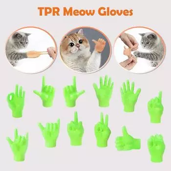 Забавная волшебная светящаяся игрушка для кошек, креативные маленькие перчатки, дразнящие игрушки для домашних кошек, эластичные мигающие пальцы, реквизит для домашних кошек, принадлежности для домашних животных