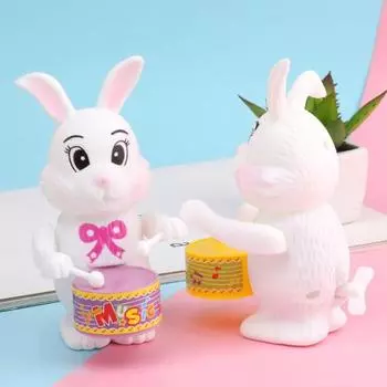 Забавная заводная игрушка, милый мультяшный кролик, собака, слон, барабанная игрушка, детская заводная игрушка в виде животного, развивающие игрушки, детский подарок Dog