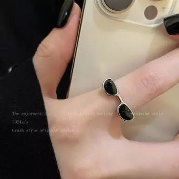 Забавное кольцо для солнцезащитных очков для женщин, регулируемое кольцо для указательного пальца, аксессуары для девочек в стиле хип-хоп, личные украшения, подарок