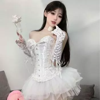 Забавное нижнее белье для женщин Pure Desire To Tie Taist жилет корсет дьявольское платье сексуальный облегающий кружевной корсет милая принцесса пышная юбка комплект18 One Size