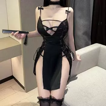 Забавное нижнее белье, маленькая грудь, сексуальное настроение, соблазн, подтяжки, бесплатная пижама, горячая пижама чистого желания average size