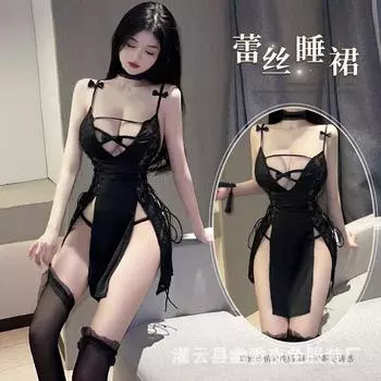 Забавное нижнее белье, маленькая грудь, сексуальное настроение, соблазн, подтяжки, бесплатная пижама, горячая пижама чистого желания average size