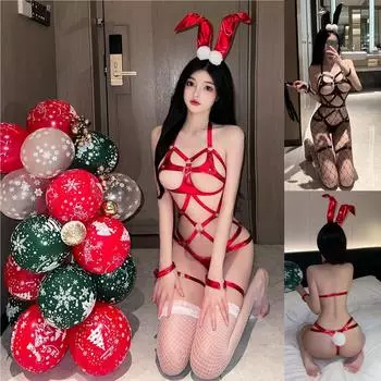 Забавное нижнее белье женское лаковое кожаное сетчатое переплетное кожаное веревочное сексуальное комплект One Size