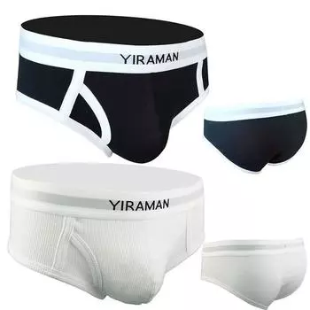 Забавное новое мужское нижнее белье, шорты для взрослых, хлопковое эластичное нижнее белье, мужское треугольное нижнее белье S чёрный