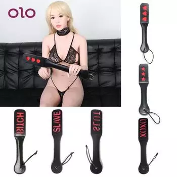 Забавное шлепанье с веслом для задницы, двухэтажный секс-кнут для раба, бондаж, флоггер 6#