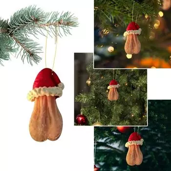 Забавные акриловые рождественские шары, елочные украшения, подвеска One Size