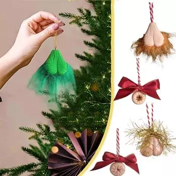 Забавные акриловые рождественские шары, елочные украшения, подвеска One Size