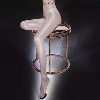 Забавные чулки с открытой промежностью, сексуальные прозрачные колготки с открытыми шестеренками, черные шелковые носки с маслом для соблазнения, носки с конским маслом, комплект One size