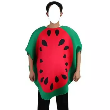 Забавные Хэллоуинские комбинезоны-арбузы Косплей костюм Вечеринка Сценическая одежда