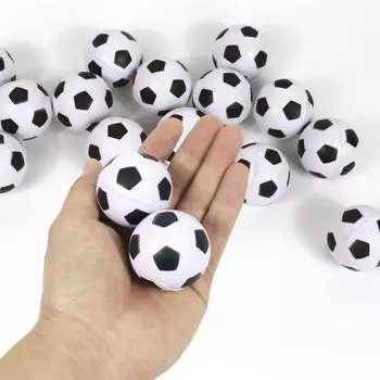 Забавные игрушечные мячи 4 см футбольные надувные мячи прыгающие твердые эластичные резиновые мячи для детей мальчиков Happy Soccer тематика день рождения декор