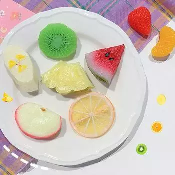 Забавные искусственные фрукты апельсин шпилька заколки для волос шпильки арбуз персик клубника лимон для женщин девочек