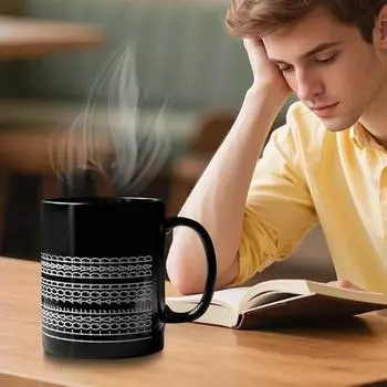 Забавные кофейные кружки 11 унций, кружка со скрытым посланием, подарок для коллег и лучших друзей по работе, подарок любителям кофе для друзей - семьи - коллег One Size чёрный