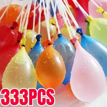 Забавные красочные мини-воздушные шары с водой для детей, пляжные игрушки, спорт на открытом воздухе, бассейн, вечеринка 333PCS Balloons