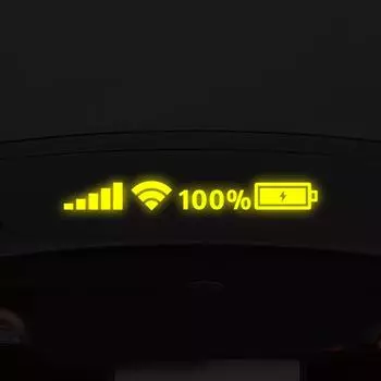 Забавные наклейки на автомобиль виниловые наклейки белые 1шт CM чистые жёлтый