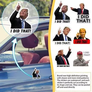 Забавные наклейки на бампер ноутбука, наклейки на окна, водонепроницаемые наклейки на автомобиль, 10 шт. One Size