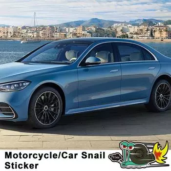 Забавные наклейки на машину с улиткой Наклейка на бампер Сумасшедшая улитка Водонепроницаемые наклейки Автомобильные наклейки Милый декор для автомобиля