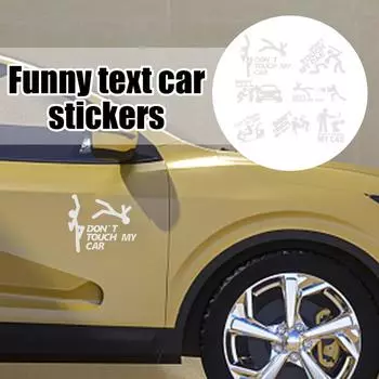 Забавные наклейки на заднее стекло автомобиля Креативные наклейки на автомобиль Забавные наклейки на бампер для автомобилей Водонепроницаемая наклейка на бампер автомобиля Не чёрный