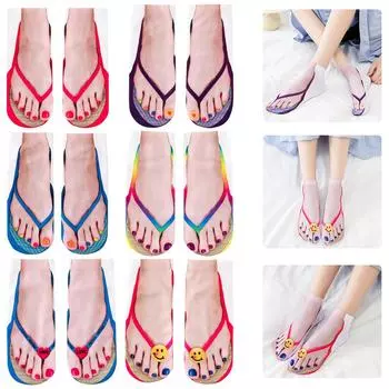 Забавные носки с принтом маникюра, персонализированные 1 пара носков с принтом маникюра, повседневные носки для бега и йоги, подарок-шутка для женщин и мужчин