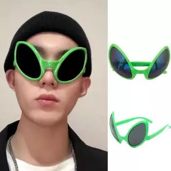 Забавные очки с изображением пришельца, вечерние солнцезащитные очки с радужными линзами, солнцезащитные очки ET для Хэллоуина, праздника, выпускного вечера, реквизит для вечеринок, принадлежности для взрослых