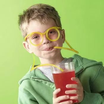 Забавные очки, соломинка, детская вечеринка, сумасшедшая соломинка для питья, сделай сам, новинка