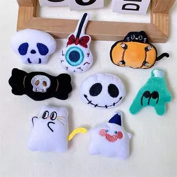 Забавные плюшевые булавки в виде привидения на Хэллоуин, брошь в виде тыквы в стиле панк, значки на лацкан, ювелирные изделия, ведьма, темные подарки на фестиваль