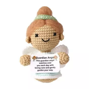 Забавные позитивные подарки, маленькие вязаные крючком животные, милые вещи, вдохновляющие подарки для женщин и мужчин, наполнитель для чулок на день рождения, эмоциональная поддержка