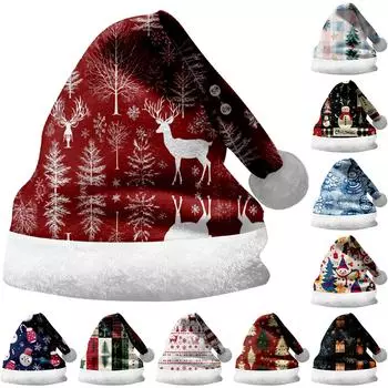 Забавные рождественские шапки, товары для рождественской вечеринки, праздничные шапки M чёрный