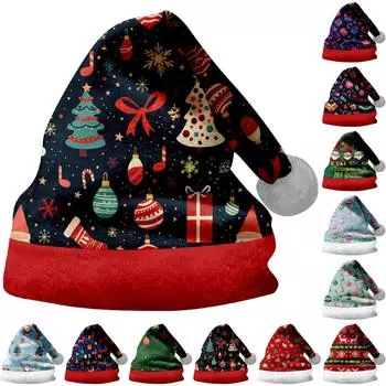 Забавные рождественские шапки, товары для рождественской вечеринки, праздничные шапки M армия зеленый