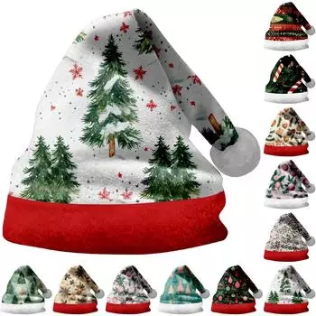 Забавные рождественские шапки, товары для рождественской вечеринки, праздничные шапки M армия зеленый