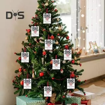 Забавные самодельные рождественские украшения в виде задницы с картой «Жопы» Непослушное уродливое украшение на рождественскую елку Неуместное грязное украшение Санты A