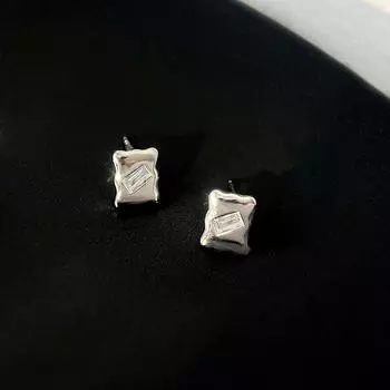 Забавные серьги в виде печенья Маленькие серьги Милые серьги в виде печенья Циркон Студенты