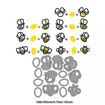 Забавные штампы для резки пчелиного яйца, металлический трафарет, сделай сам, скрапбукинг, альбом, бумажная карта, тиснение, ремесленный декор, художественная высечка, игра