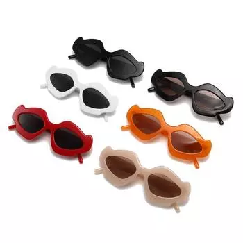 Забавные солнцезащитные очки, необычные индивидуальные танцевальные очки, уличные модные солнцезащитные очки с цветами для губ. UV400