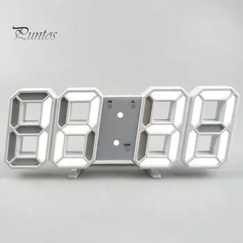 Забавные точные легкие электронные настольные часы настольный прикроватный электронный будильник офисное оборудование белый