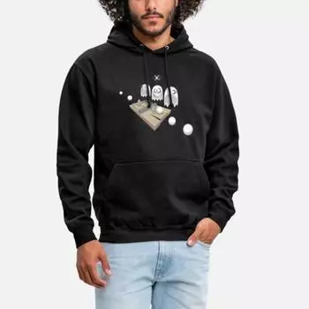 Забавные толстовки с капюшоном с ловушкой для призраков, унисекс, осенне-зимний термокостюм, женский трендовый готический свитшот L