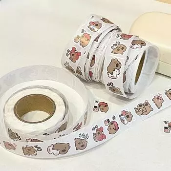 Забавные творческие наклейки капибара модные мультяшные наклейки капибара ручной книги