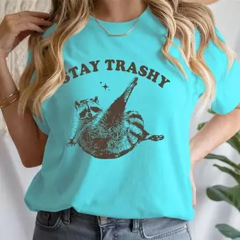 Забавные забавные животные принтованные повседневные свободные круглые воротнички из чистого хлопка с короткими рукавами футболки женские S