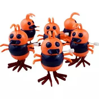 Забавные заводные игрушки-жуки, 6 штук One size оранжевый