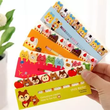 Смешные животные 120/150 страниц милые наклейки Kawaii Memo Sticky Notes портативные заметки закладки маркеры для дома/офиса 120 Pages разноцветный
