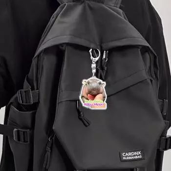 Забавный акриловый брелок в виде детеныша бегемота Му Денг Песто Пингвин Пигмей Подвеска Пара style 5