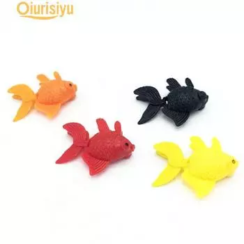 Забавный аквариум из искусственного пластика для плавания рыб оранжевый