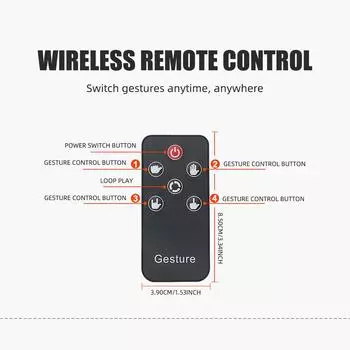 Забавный автомобильный палец-светильник с дистанционным управлением Знаки дорожной ярости Индикатор жеста средним пальцем Янтарный палец Предупреждающий стоп-сигнал Автомобильные аксессуары