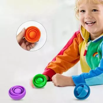 Забавный бесконечный флип 3D мяч гироскоп игрушки-фиджет для детей подростков мальчиков девочек взрослых СДВГ аутизм снять стресс палец гироскоп спиннер