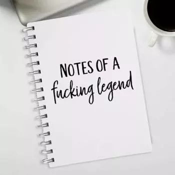 Забавный блокнот-планировщик с 60 линованными страницами и 120 листами писчей бумаги A