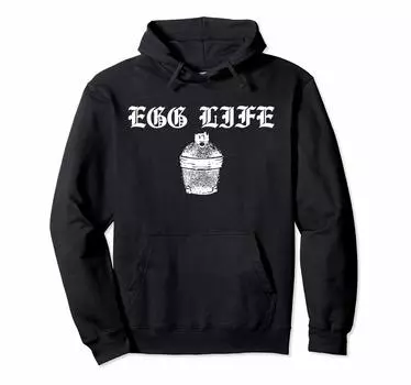 Забавный большой зеленый BBQ Pit Egg Smoker Pitmaster Grilling Gift Hoodie