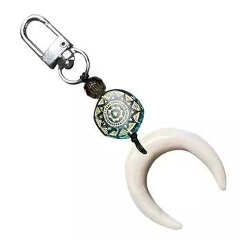 Забавный брелок для ключей, милый брелок в виде полумесяца, креативный держатель для ключей, персонализированная подвеска для сумки, аксессуары