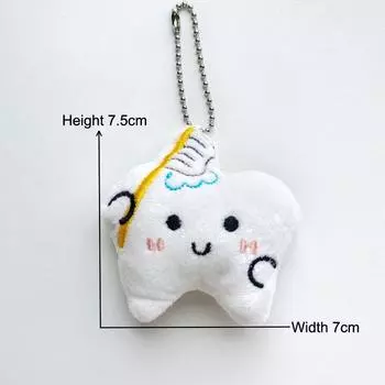 Забавный брелок для ключей в виде плюшевого унитаза, мультяшные зубы, рулон бумаги, какашки, мягкая кукла, кулон, брелок для автомобиля, рюкзак, сумка, декор, подарок для ребенка A3