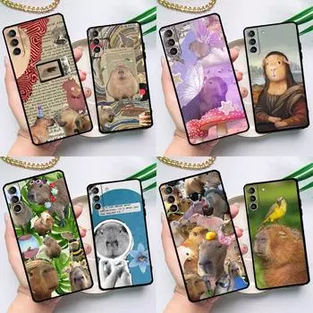 Забавный чехол Capybara для Samsung Galaxy S23 S21 S22 Ultra Plus Note 10 20 S8 S9 S10 Plus S20 FE чехол Galaxy S20 FE